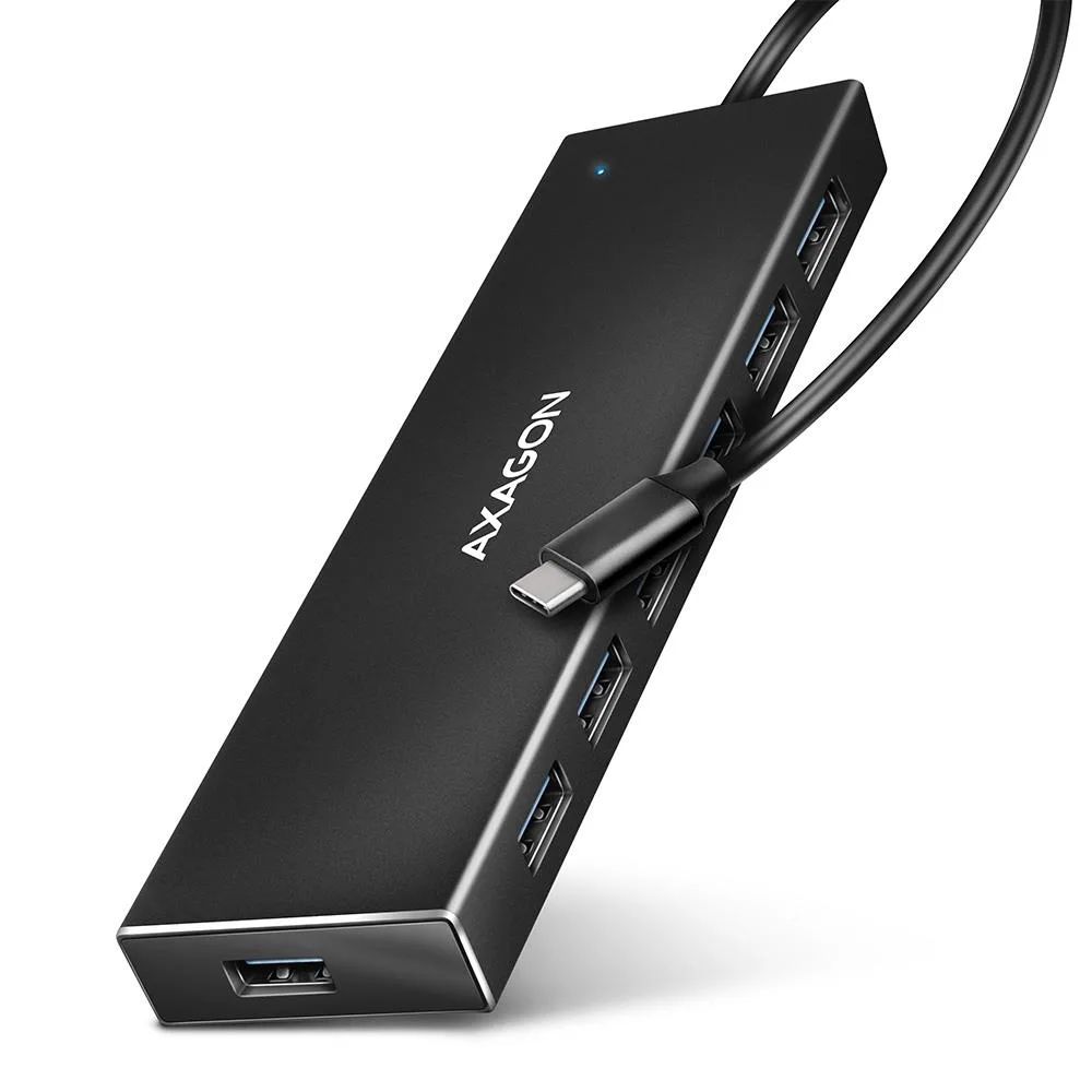 I/O HUB USB-C 7PORT FLAT/0.3M HUE-F7C AXAGON