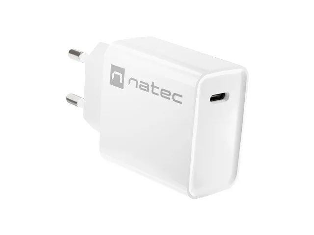 NATEC NETWORK CHARGER RIBERA USB-C 20W PD WHITE