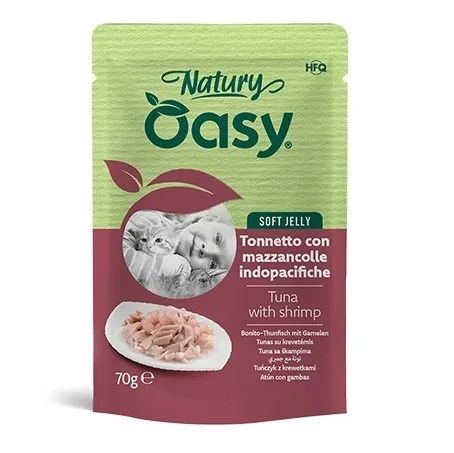 OASY Natury Soft Jelly Tuna with shrimp - wet cat food - 70g