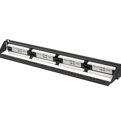Lanberg | Patch Panel 24 port 1U 19" CAT.6A UTP | PPUA-1024-B | Black