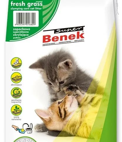 Certech Super Benek Corn Cat Fresh Grass - Corn Cat Litter Clumping 7 l