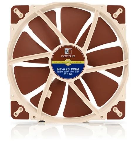 Noctua NF-A20 PWM Computer case Fan 20 cm Beige, Brown