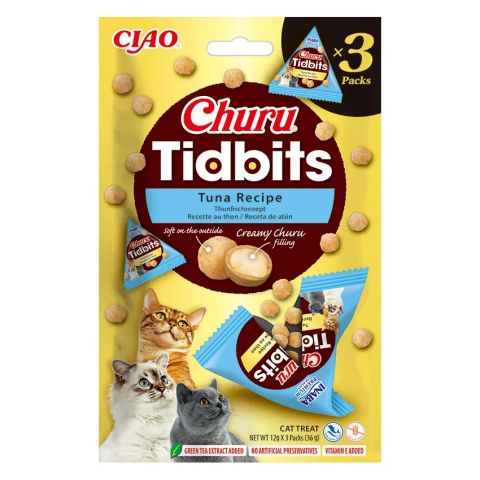INABA Churu Tidbits Tuna - cat treats - 3x12g