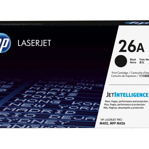 HP 26A Black Original LaserJet Toner Cartridge
