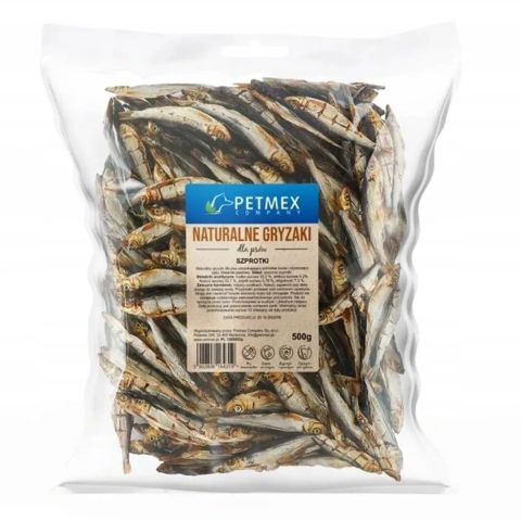PETMEX Dried sprats - dog treat - 500g