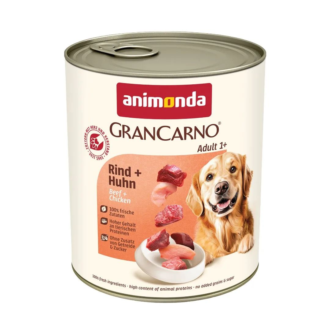 ANIMONDA GranCarno Adult Beef with chicken - wet dog food - 800g