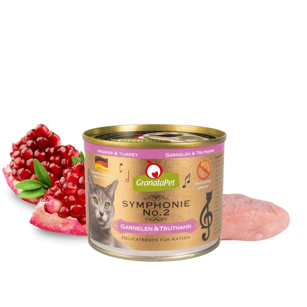 GRANATAPET Symphonie No.2 Prawns and turkey - wet cat food - 200g