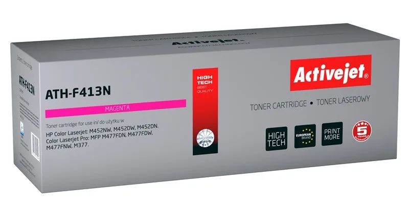 Activejet ATH-F413N toner (replacement for HP 410A CF413A; Canon CRG 046 M 1248C002; Supreme; 2300 pages; magenta)