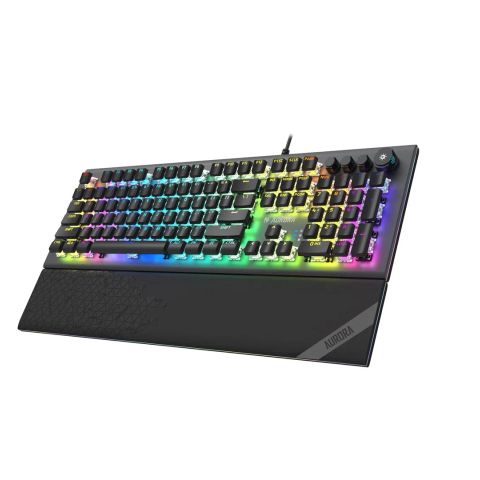 iBox Aurora K-5 keyboard USB QWERTY Silver