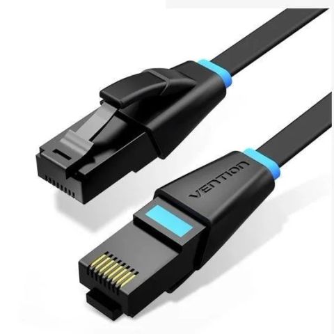 PATCH CABLE CAT.6 UTP/0.5M BLACK IBJBD VENTION