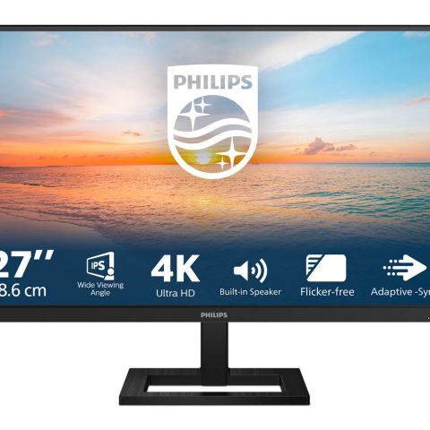 Philips 1000 series 27E1N1800AE/00 computer monitor 68.6 cm (27") 3840 x 2160 pixels 4K Ultra HD LED Black