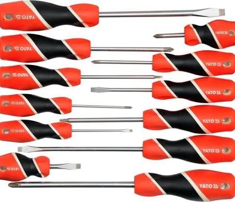 Yato YT-25967 manual screwdriver Set Straight screwdriver