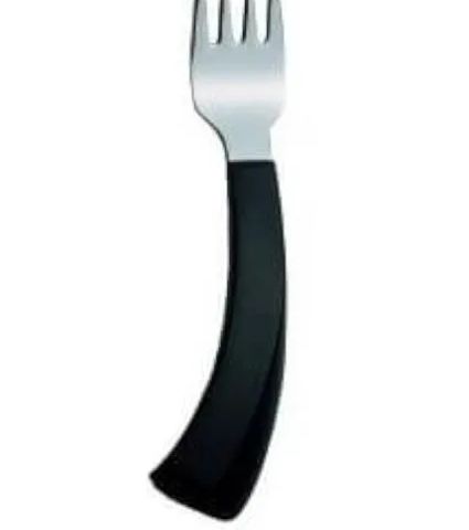 Curved fork for right-handed person