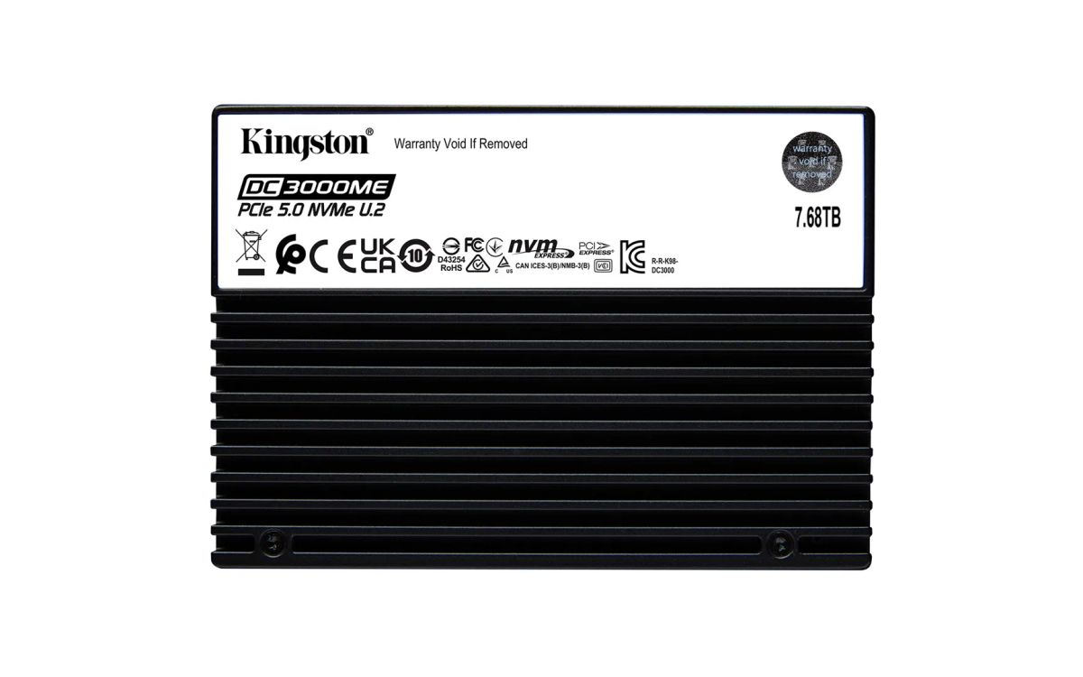 SSD|KINGSTON|SSD series DC3000ME|7.68TB|NVMe|NAND flash technology 3D TLC|Write speed 10000 MBytes/sec|Read speed 14000 MBytes/sec|Form Factor U.2|TBW 14.016 TB|MTBF 2000000 hours|SEDC3000ME/7T6