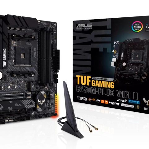 Mainboard|ASUS|AMD B550|SAM4|MicroATX|Memory DDR4|Memory slots 4|1xPCI-Express 3.0 1x|1xPCI-Express 3.0 16x|1xPCI-Express 4.0 16x|2xM.2|1xHDMI|1xDisplayPort|2xUSB 2.0|5xUSB 3.2|1xUSB type C|1xPS/2|1xOptical S/PDIF|1xRJ45|5xAudio port|TUFGAMB550MPLUS…