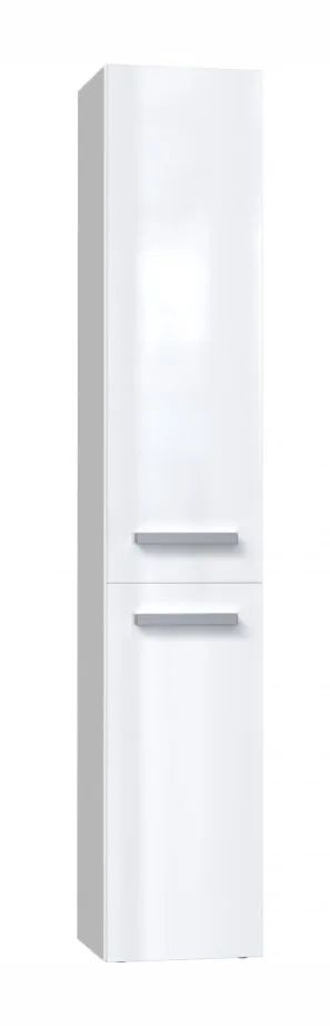 Bathroom cabinet NEL IV 31x30x174 cm, white, glossy