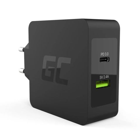 Green Cell CHAR10 mobile device charger Black Indoor