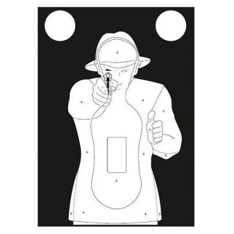 TS-9 silhouette shooting targets Frenchman - set of 50