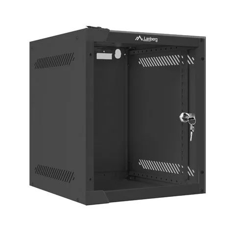LANBERG WALL-MOUNTED RACK CABINET 10" 6U (280X310, BLACK)