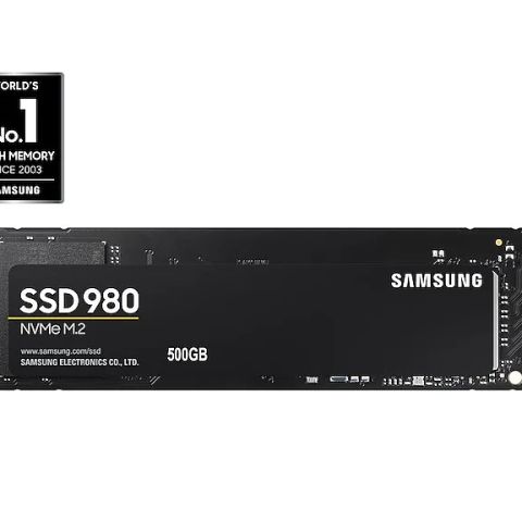 Samsung 980 M.2 500 GB PCI Express 3.0 V-NAND NVMe