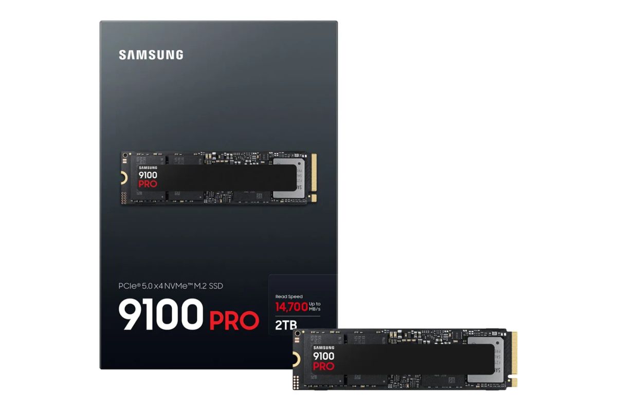SSD|SAMSUNG|9100 PRO|2TB|M.2|PCIe Gen5|NVMe|TLC|Write speed 13400 MBytes/sec|Read speed 14700 MBytes/sec|2.38mm|TBW 1200 TB|MZ-VAP2T0BW