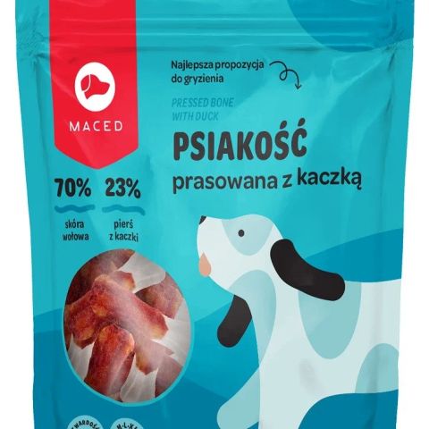 MACED Pressed bone with duck - dog chew - 500g