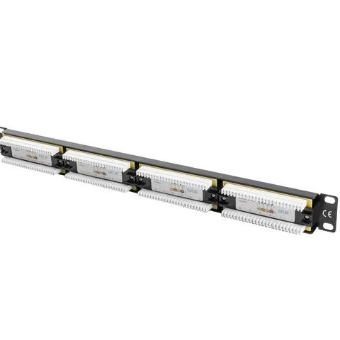Lanberg | Patch Panel 24 port 1U 19" CAT.5E UTP | PPU5-1024-B | Black