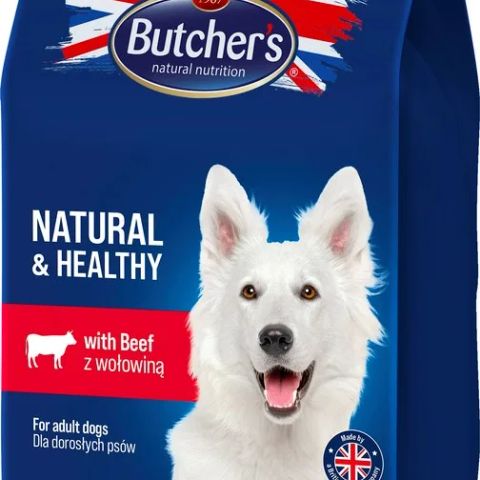 BUTCHER'S Natural&Healthy with beef - dry dog food - 15 kg