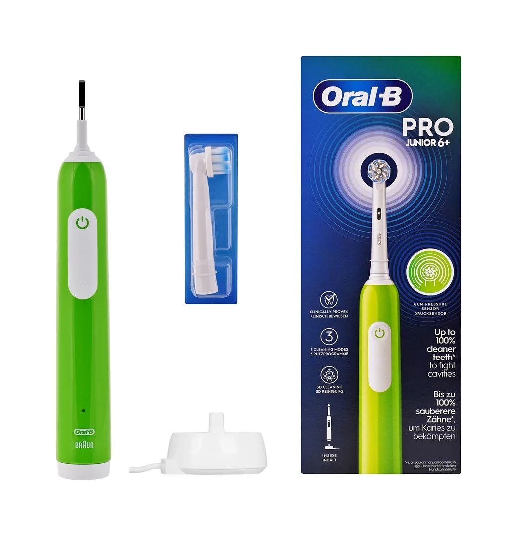 Oral-B Junior 8006540743027 electric toothbrush Child Rotating toothbrush Green