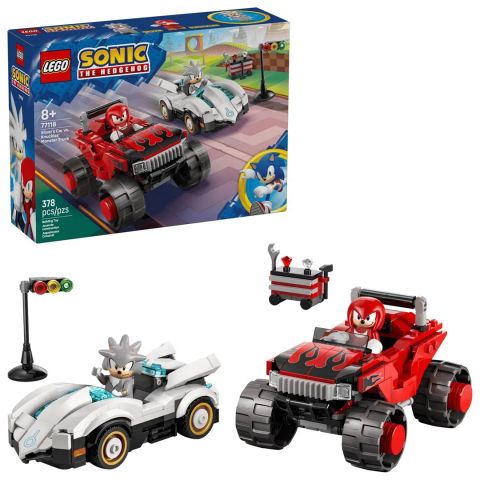 LEGO SONIC THE HEDGEHOG 77118 Silver's Car vs Knuckles' Monster Truck