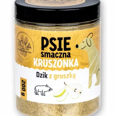 ZOYA Wild Boar and Pear Crumble - dog treat - 200g