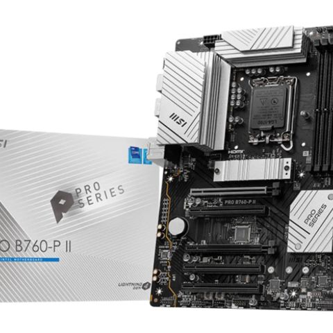 Mainboard|MSI|Intel B760 Express|LGA1700|Memory DDR5|Memory slots 4|5xPCI-Express 5.0 16x|2xM.2|1xHDMI|1xDisplayPort|2xUSB 2.0|2xUSB 3.2|1xUSB-C|1xOptical S/PDIF|1xRJ45|5xAudio port|PROB760-PII