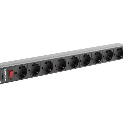 LANBERG RACK POWER STRIP 19" PDU 1U 9X SHUKO