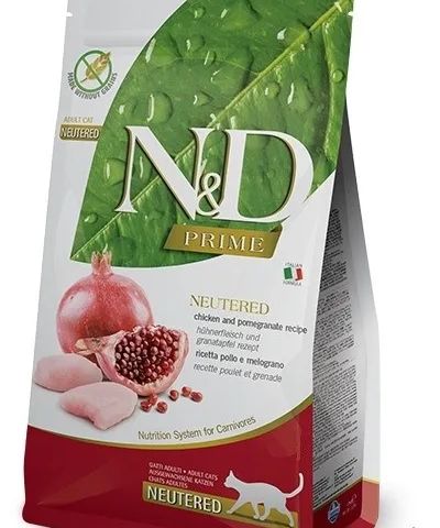 FARMINA N&D Prime Cat Neutered Chicken&Pomegranate - Dry Cat Food - 5 kg