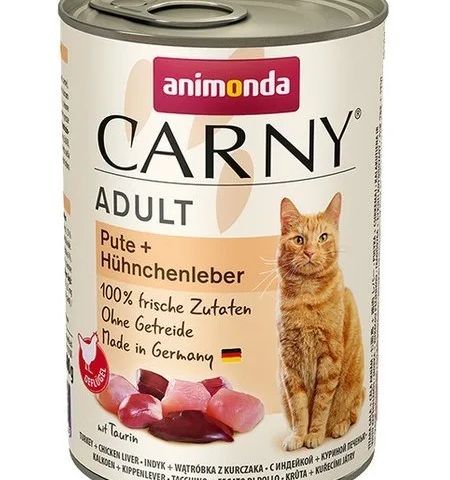 ANIMONDA Cat Carny Adult Turkey with chicken liver - wet cat food - 400 g