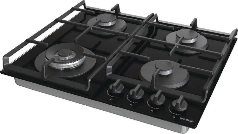 Gorenje GTW641EB hob Black Built-in 60 cm Gas 4 zone(s)