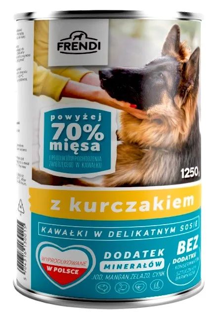 FRENDI with Chicken chunks in delicate sauce - wet dog food - 1250g