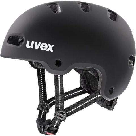 UVEX Kid 4 55–58 cm – children’s cycling helmet Black Matt