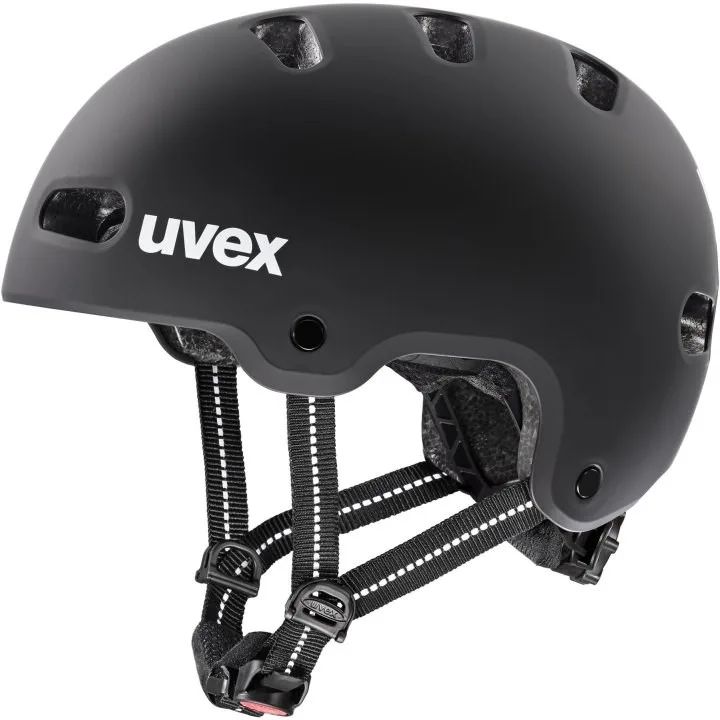 UVEX Kid 4 55–58 cm – children’s cycling helmet Black Matt
