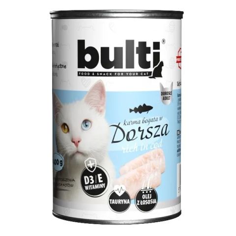 BULTI Rich in cod - wet cat food - 400g