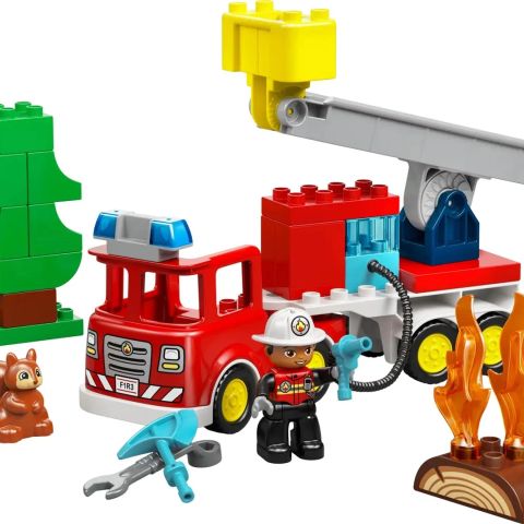 LEGO DUPLO 10473 Fire Truck with Hose and Firefighter