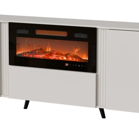 Cama Volare chest of drawers 200 x 39 x 75 cm cashmere + fireplace