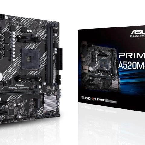 Mainboard|ASUS|AMD A520|SAM4|MicroATX|2xPCI-Express 3.0 1x|1xPCI-Express 3.0 16x|1xM.2|Memory DDR4|Memory slots 2|1x15pin D-sub|1xHDMI|2xUSB 2.0|4xUSB 3.2 type B|1xPS/2|3xStereo jack 3.5mm|1xRJ45|PRIMEA520M-K