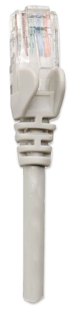 Intellinet Network Patch Cable, Cat5e, 3m, Grey, CCA, U/UTP, PVC, RJ45, Gold Plated Contacts, Snagless, Booted, Lifetime Warranty