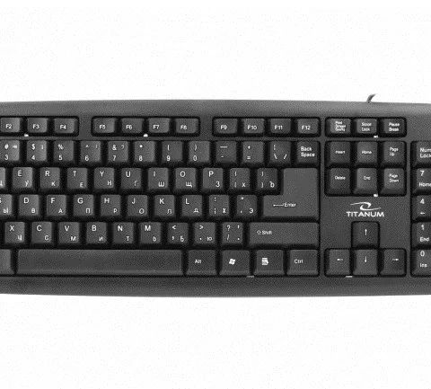 Esperanza TKR101 keyboard Office USB QWERTY English, Russian Black