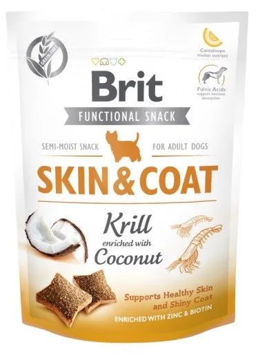 BRIT Functional Snack Skin&Coat Krill - Dog treat - 150g