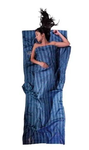 Cocoon TravelSheet Silk Sleeping Bag Liner, Checked Silk