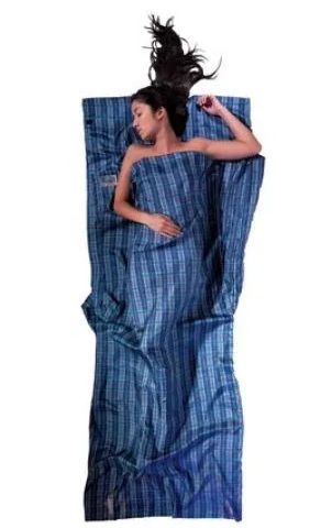 Cocoon TravelSheet Silk Sleeping Bag Liner, Checked Silk