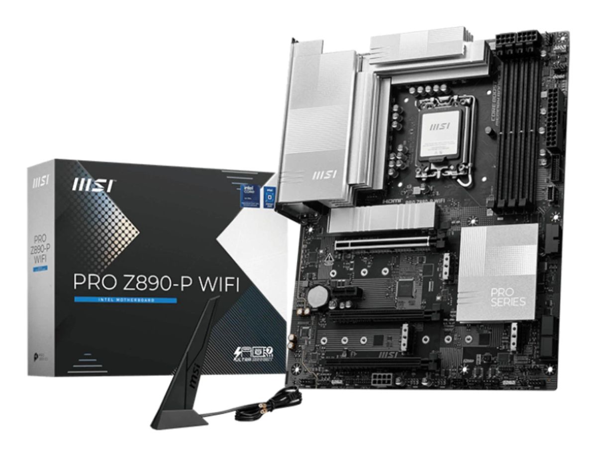 Mainboard|MSI|Intel Z890|LGA1851|ATX|Memory DDR5|Memory slots 4|1xPCI-Express 4.0 1x|2xPCI-Express 4.0 4x |1xPCI-Express 5.0 16x|4xM.2|1xHDMI|1xDisplayPort|4xUSB 2.0|3xUSB 3.2|1xUSB-C|1xUSB-C w/Thunderbolt|1xPS/2|1xRJ45|3xAudio port|PROZ890-PWIFI