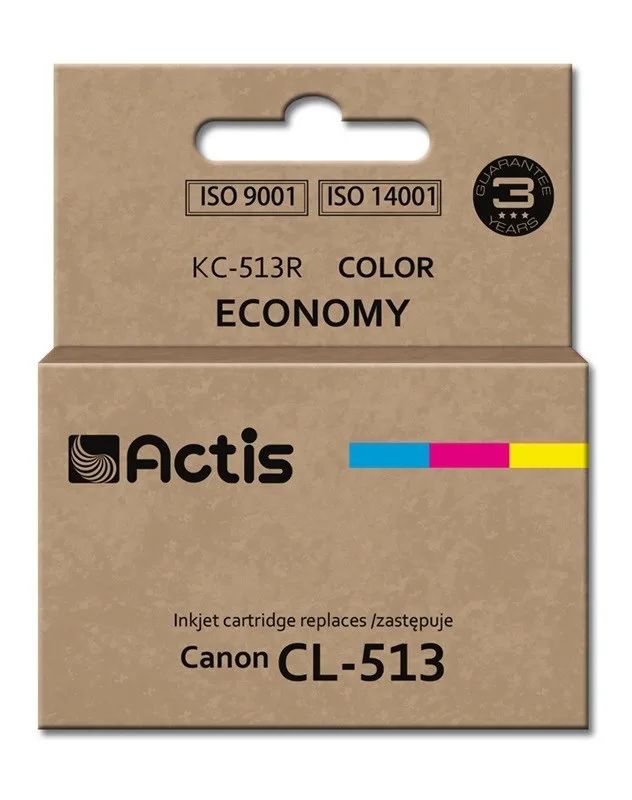 Actis KC-513R Ink (replacement for Canon CL-513; Standard; 15 ml; color: cyan, magenta, yellow)